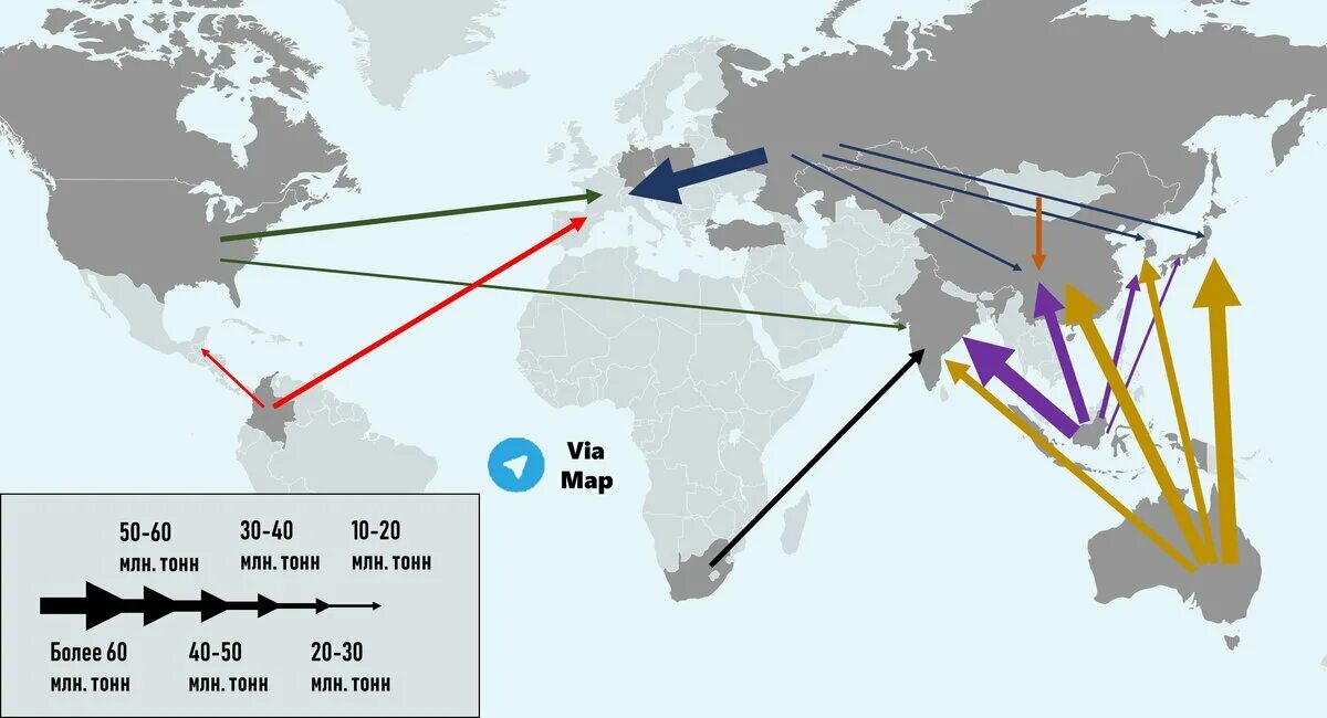 Routes import. Экспорт и импорт угля. Мировые торговые потоки. Экспортеры и импортеры угля. Пути импорта и экспорта угля.