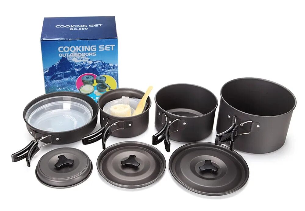 Набор туристической посуды ds500. Набор посуды Cooking Set  sy-300. Набор туристической посуды Cooking Set. Походная посуда ДС.