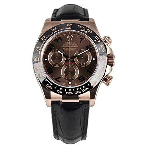 Rolex Daytona Everose. Rolex Daytona Choco. Rose Gold Rolex Daytona Black Leather Strap. Rolex Daytona Chocolate Brown.