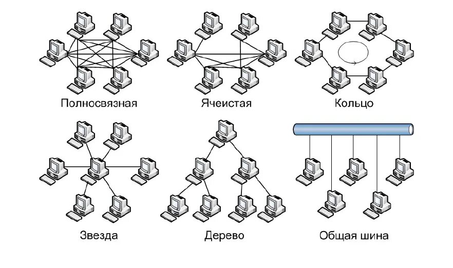 Типы сетевых подключений. Сетевые топологии шина кольцо звезда. Ячеистая топология схема. Схема топологии шина звезда кольцо. Топология локальных сетей шина звезда кольцо.