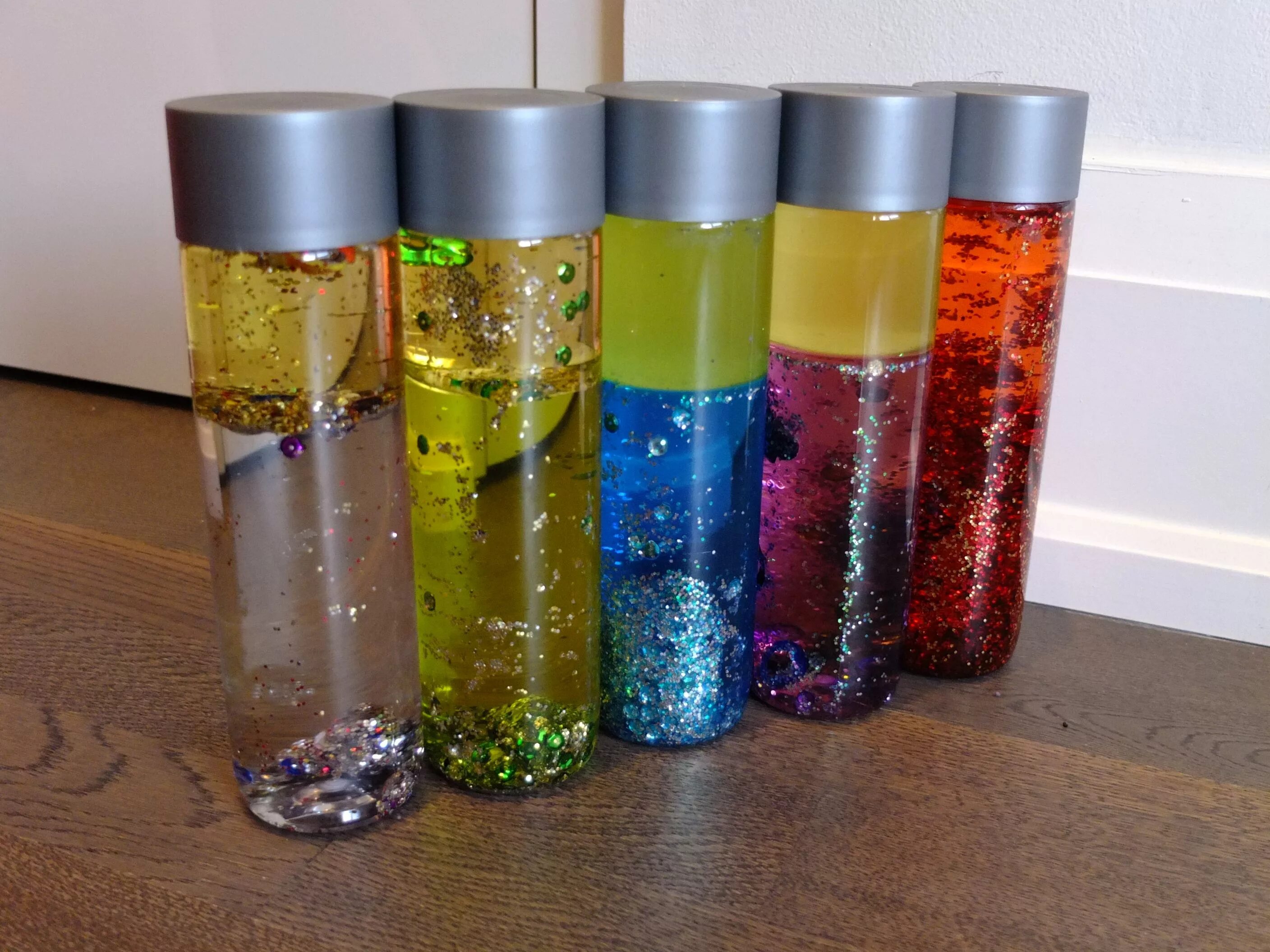 Coloured bottles