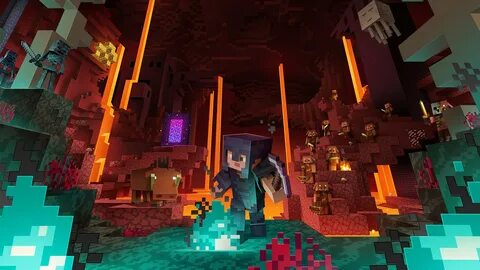 Nether Update 1.16 для Minecraft обновил нижний мир.