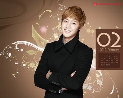 Photos Kim Hyun Joong (김현중) - LOTTE Duty Free Calendars (February 2012) .
