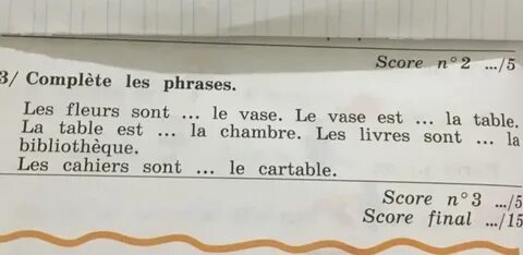 Complete les