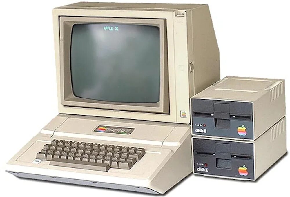 Персональные компьютеры модели. Apple II 1977. Apple 2 компьютер. ЭВМ 4 поколения Apple 1. Эппл 2 компьютер 1977.