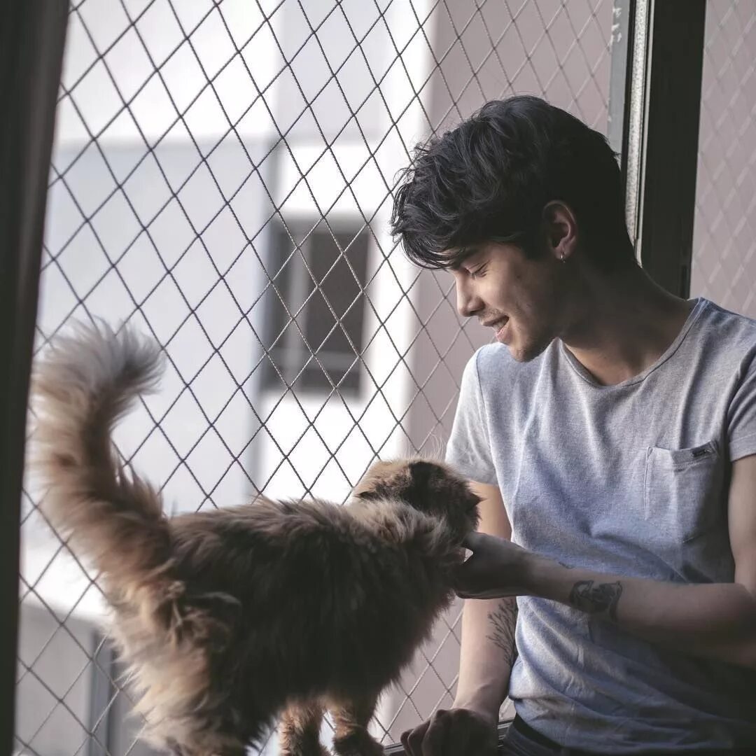 Pets aesthetic. Cat boy man. Thomas Cat aesthetic. Boy with Cat. Petting men