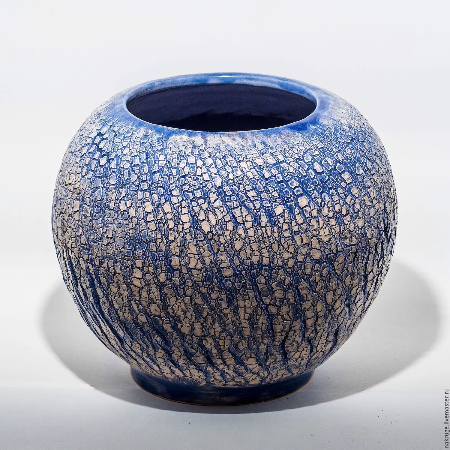 Декорирование керамической вазы. Декорирование керамики пузырями.