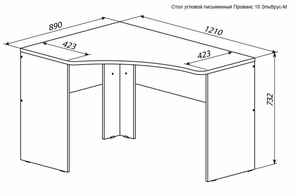 10eh2 корпус для стол угловой прямой (1000*820*500), белый. Чертеж углового стола. Угловой стол Размеры.