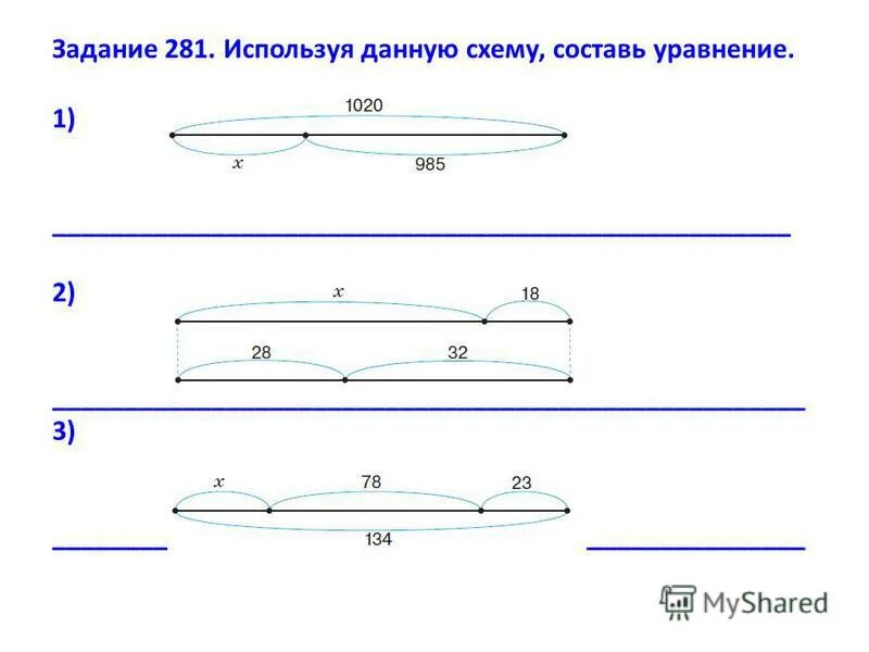 Схемы решения задач по математике 2