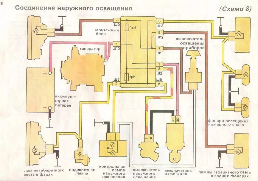 Схема электрических соединений ВАЗ 2107. Схема наружного освещения ВАЗ 2107 инжектор. Электро схема проводки ВАЗ 2107 карбюратор. Эл проводка ВАЗ 2107.