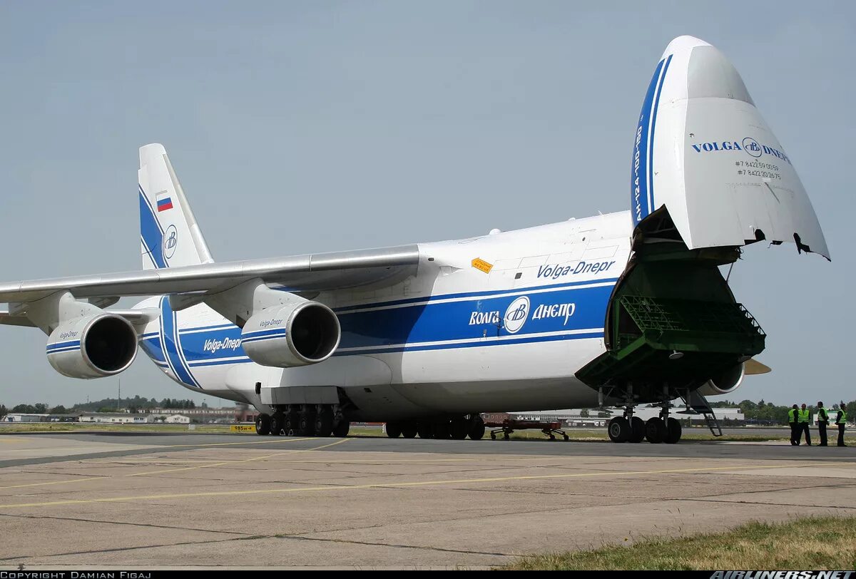 Первый грузовой самолет. Antonov an-124 Ruslan.