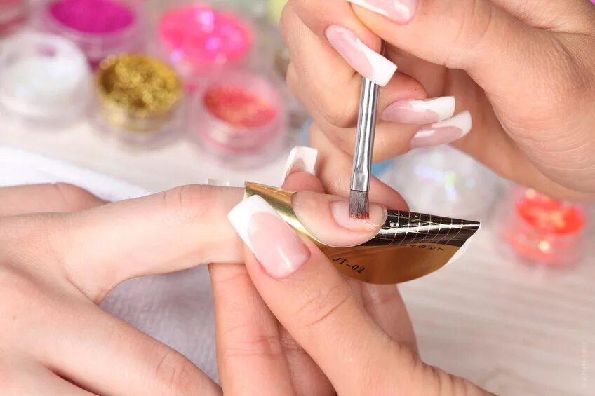 Наращивание акрилом на формах. Наращивание на формы гелем. Гель для наращивания ногтей. Моделирование наращивание гелем. Моделирование искусственных ногтей.