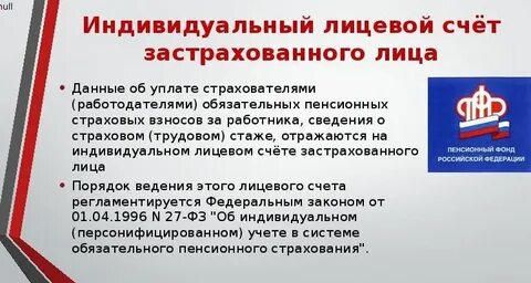 Открыть индивидуальный лицевой счет