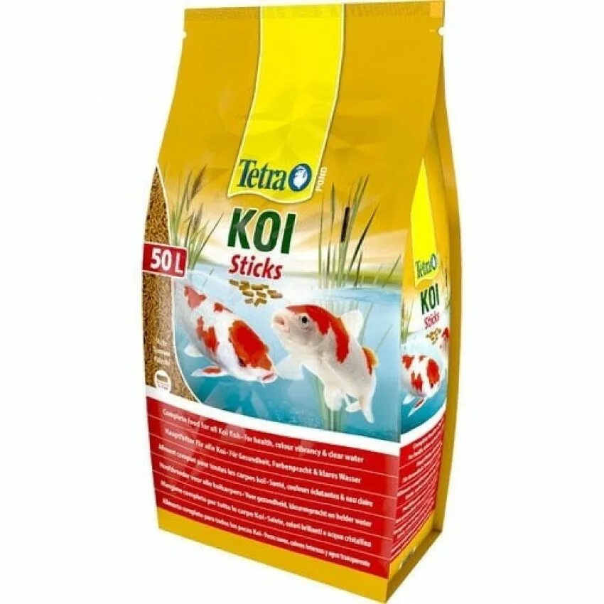 Tetra Pond Sticks корм для прудовых рыб в палочках 50 л. Корм сухой для рыб, Tetra Pond Koi Sticks, 10 л. Тетра кои Стикс. Тетра кои Стикс 50л. Корм для карпа кои