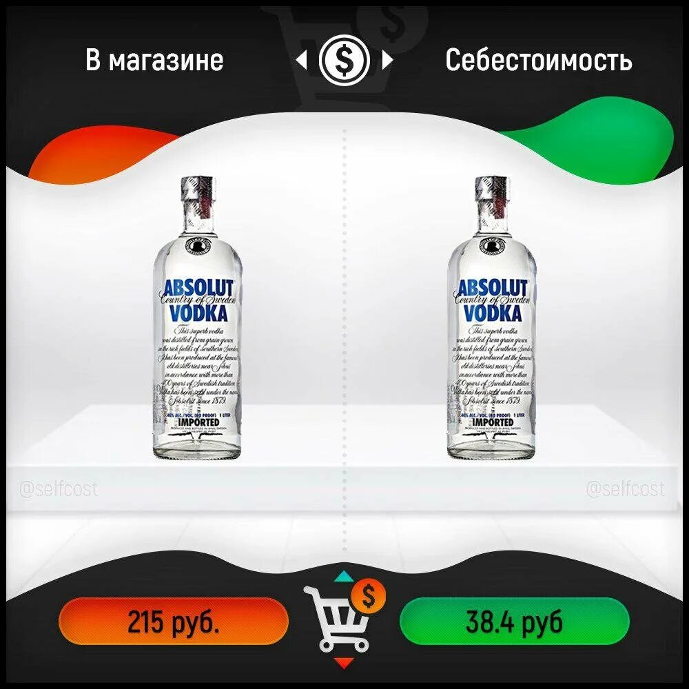 Сколько рублей в одной бутылке