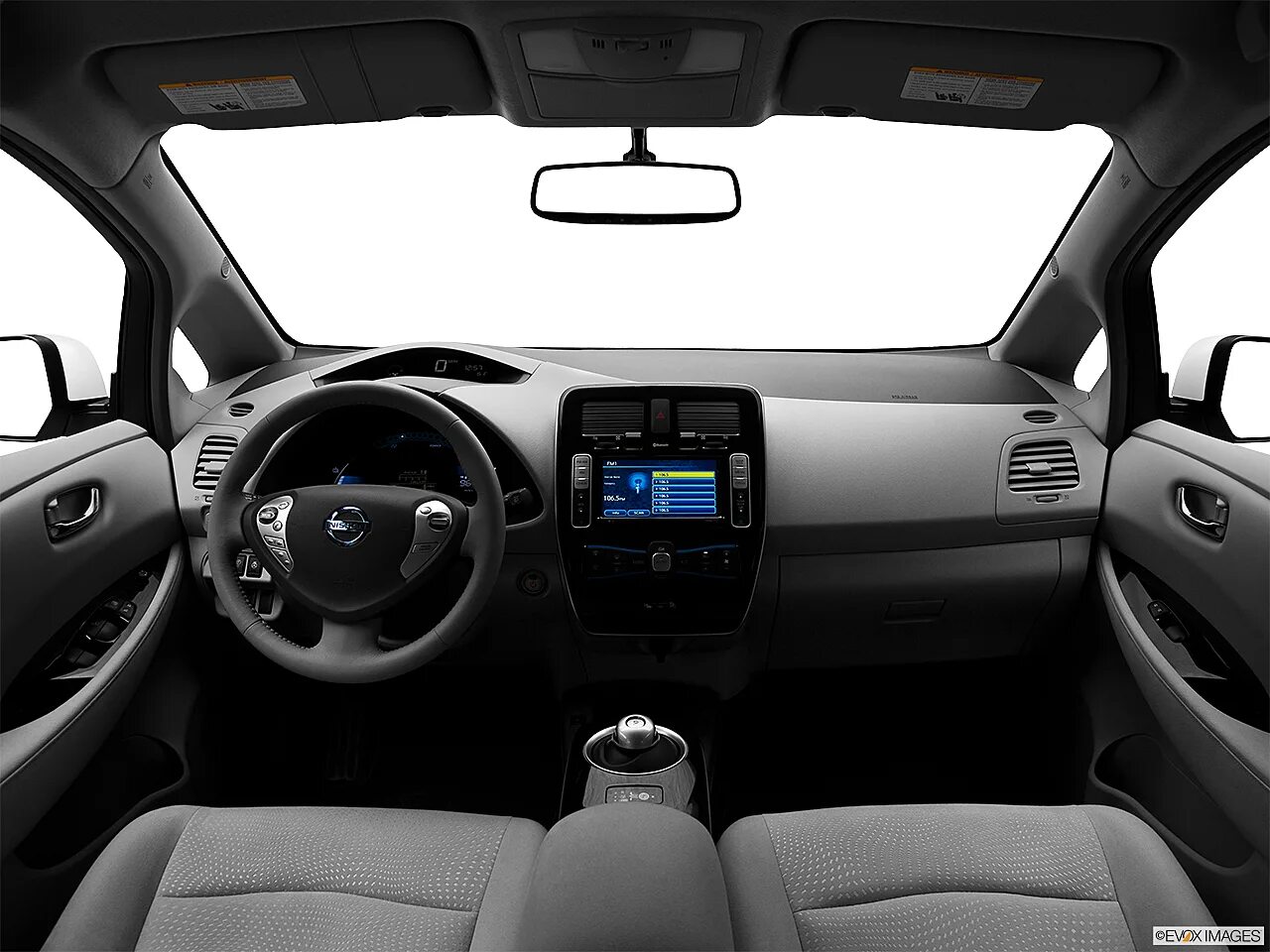 Nissan Leaf Interior. Авто inside. Inside the car. Car inside view.