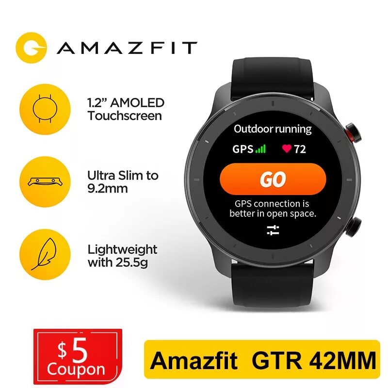 Смарт-часы Amazfit GTR 42mm Starry Black. Xiaomi Amazfit GTR 42 мм. Amazfit GTR 5atm 42мм. Amazfit GTR 5.