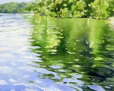 Как нарисовать воду акварелью