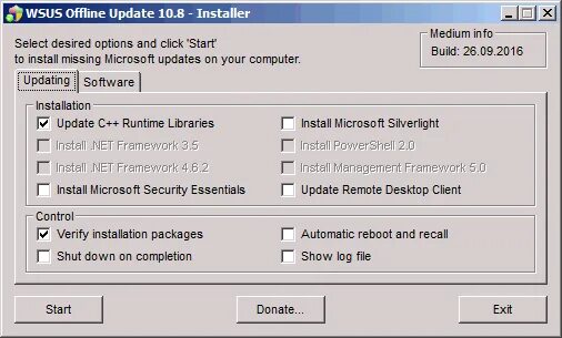 WSUS offline. Offline update. WSUS offline Tool. Wsus update