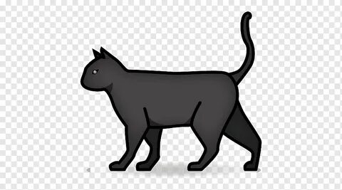 Смайлик черного кота
