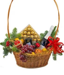 Новогодняя фруктовая корзина