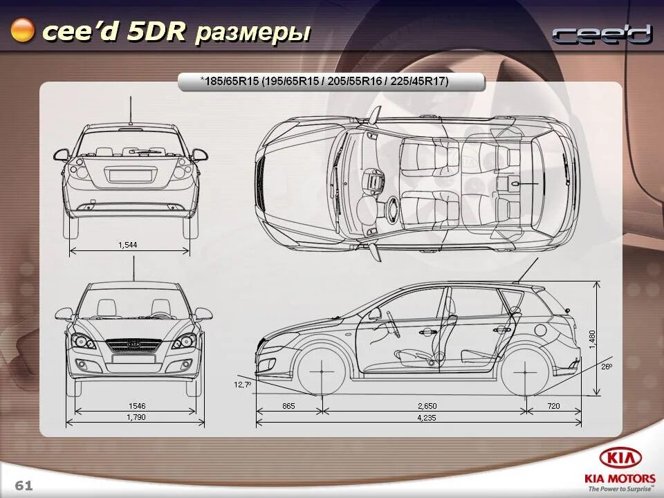 Kia Ceed хэтчбек габариты. Габариты Киа СИД 2012 хэтчбек. Киа СИД 2012 кузов габариты. Габариты кия СИД 2. Длина сид универсал