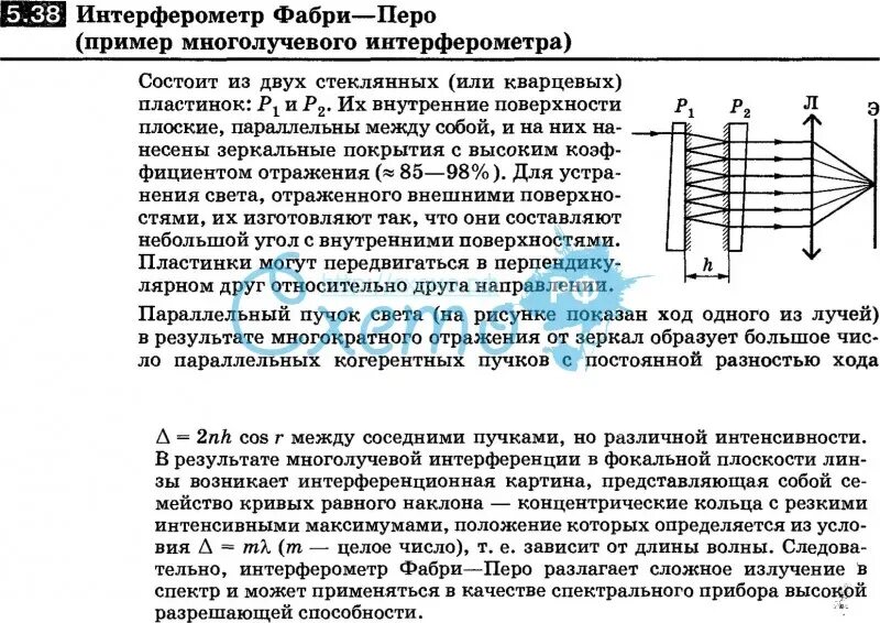 Многолучевой интерферометр Фабри-перо. Область свободной дисперсии Фабри перо. Ширина полосы пропускания интерферометра Фабри-перо. Интерферометр Фабри-перо схема. Интерферометр фабри