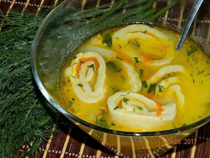Куриный суп с луком