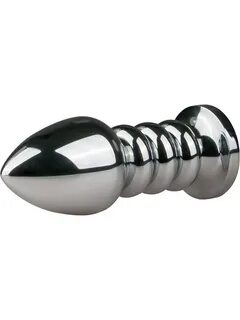 EasyToys: Metal Butt Plug No. 19 with Crystal, silverrosa 