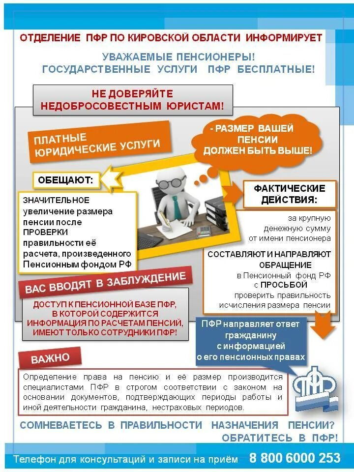 Пфр кировский телефон