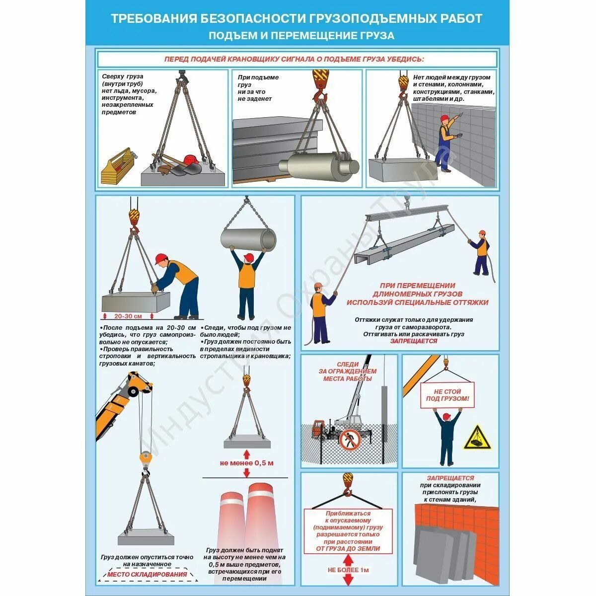 Техника безопасности для стропальщика плакаты. Безопасность грузоподъемных работ плакаты. Требования безопасности грузоподъемных работ. Стропальщик плакат по технике безопасности.