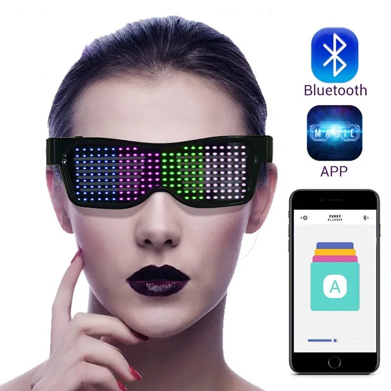 Bluetooth magic. Очки Magic led Eyeglasses. Светодиодные очки для вечеринок BT app Control. Светодиодные led Bluetooth очки с АЛИЭКСПРЕСС. Светодиодные очки Magic led.