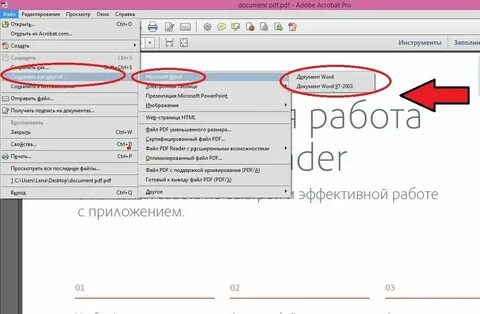 Перевести из текстового документа в пдф