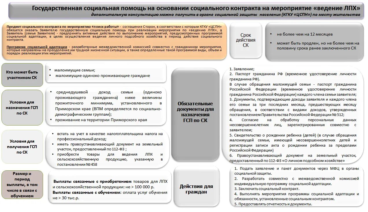 Субсидии на личное подсобное хозяйство. Государственная помощь на основании социального контракта. Государственная социальная помощь социальный контракт. Памятка по социальному контракту. Контракт на ведение личного подсобного хозяйства.