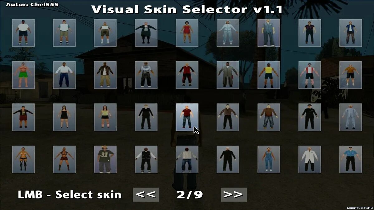 Gta v skin selector. Gta sa скин селектор. visual skin selector. скины для скин селектора гта са. скин селектор для гта сан андреас 2.1.