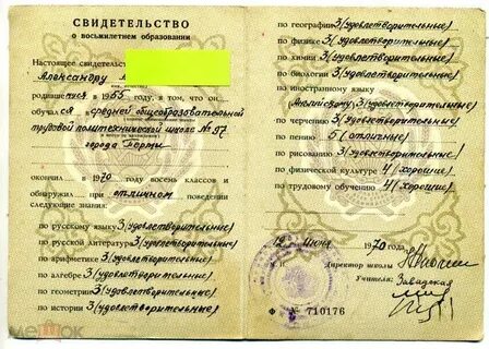 Год окончания школы по году рождения