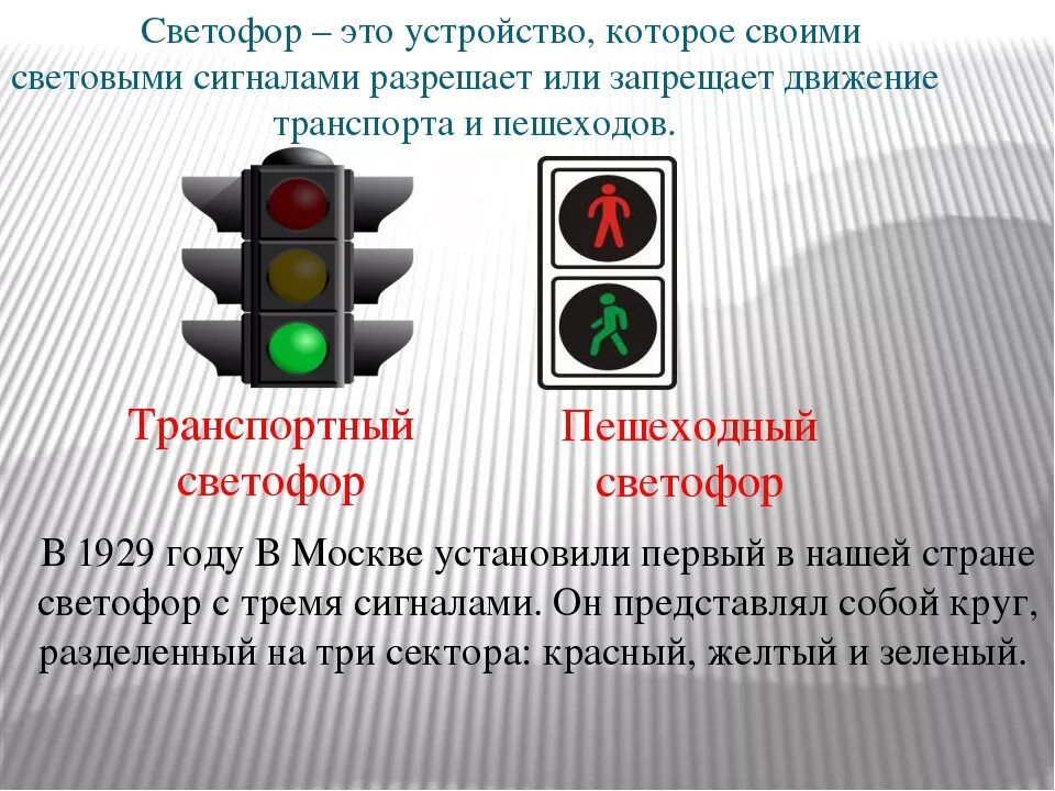 Какую информацию передает светофор. Сигналы светофора. Сигналы светофора для пешеходов. Светофор транспортный и пешеходный. Светофор с пояснениями.