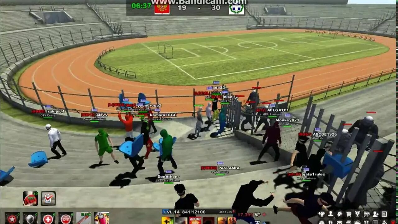 Hooligans storm europe