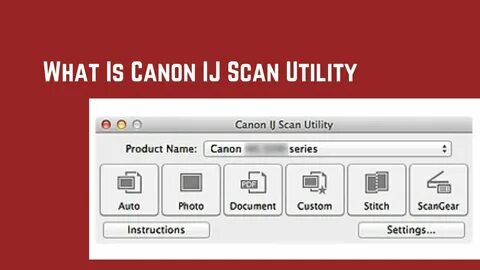 Canon scan utility