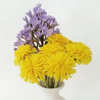 Одуванчики сирень