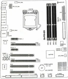Схема материнской платы gigabyte ga
