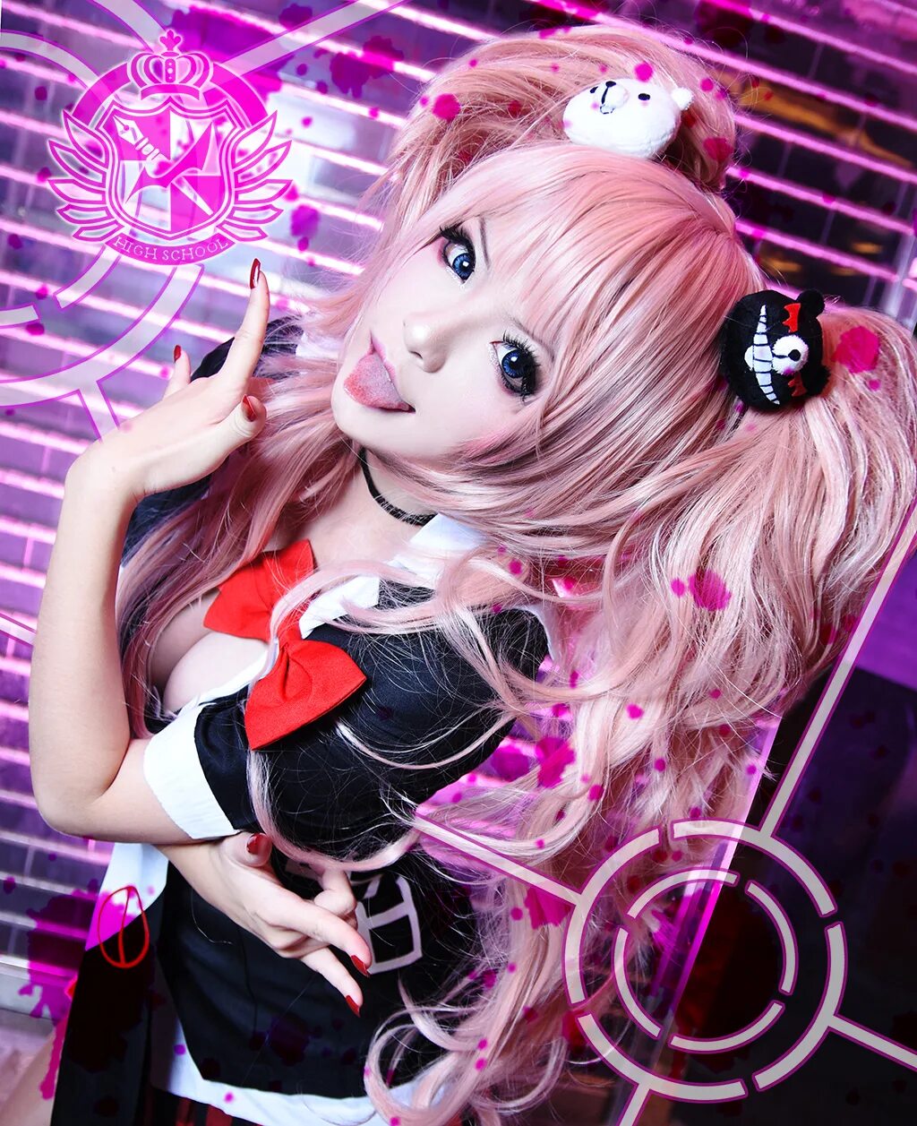 Junko Enoshima Cosplay. Джунко Эношима косплей. Junko Enoshima косплей. Костюм Джунко Эношима. Top cosplay