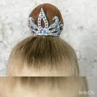 Украшение на пучок для художественной гимнастики