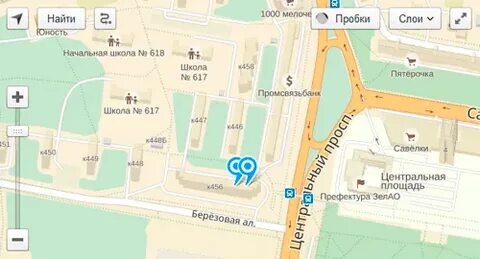 Карта зеленоград втб