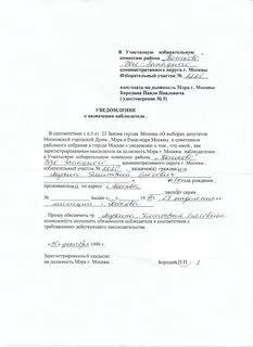 Наблюдателя в территориальную избирательную комиссию могут назначить