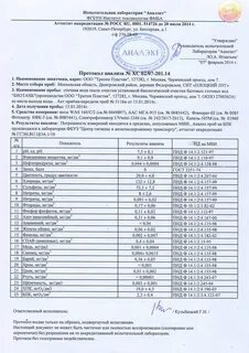 Анализ проб отходов