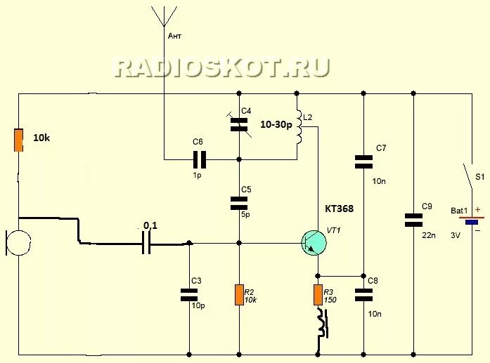 Фм радио своими руками. Fm жучок на 3 транзисторах s9018,s9014?. Схема fm жучка для прослушки. Схемы жучков для прослушки на кт 315. Схема жучка на транзисторе кт368.