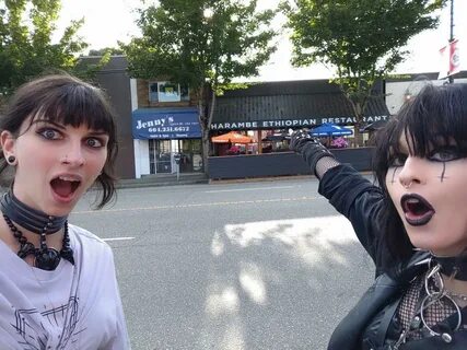 Two Goth Girls Pointing Two Soyjaks Pointing Know Your Meme.