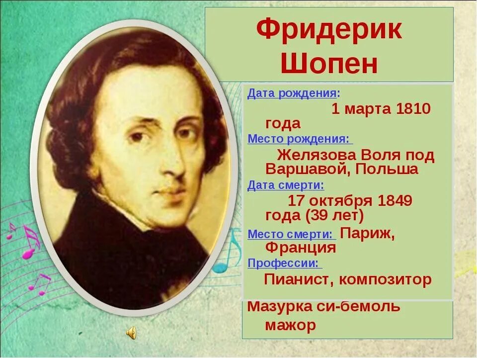 К какому художественному направлению относится творчество шопена. Кратко биография ШОПЕА. Биография ф Шопена. Краткое беографие Шапенова. Доклад о ф Шопене.