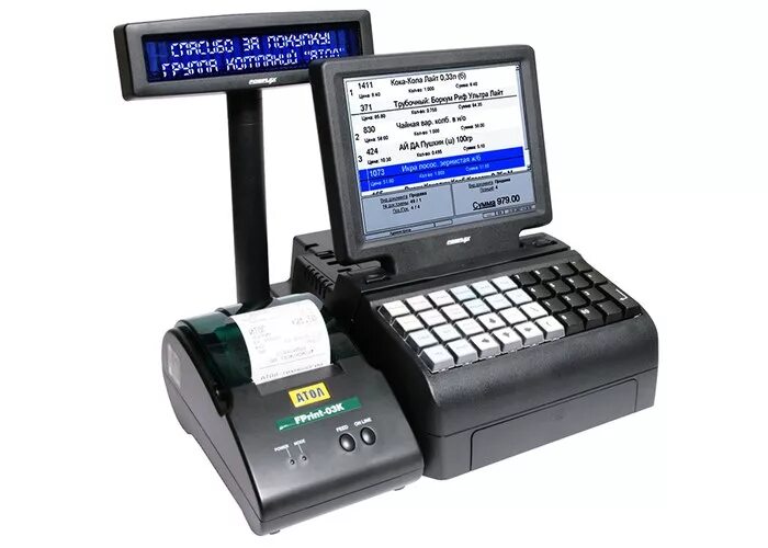 кассовый компьютерный система. контрольно- кассовая машина «pos-система атол ритейл mini». комплект-pos атол. пос система атол. Easypos lite енвд с fprint 03.